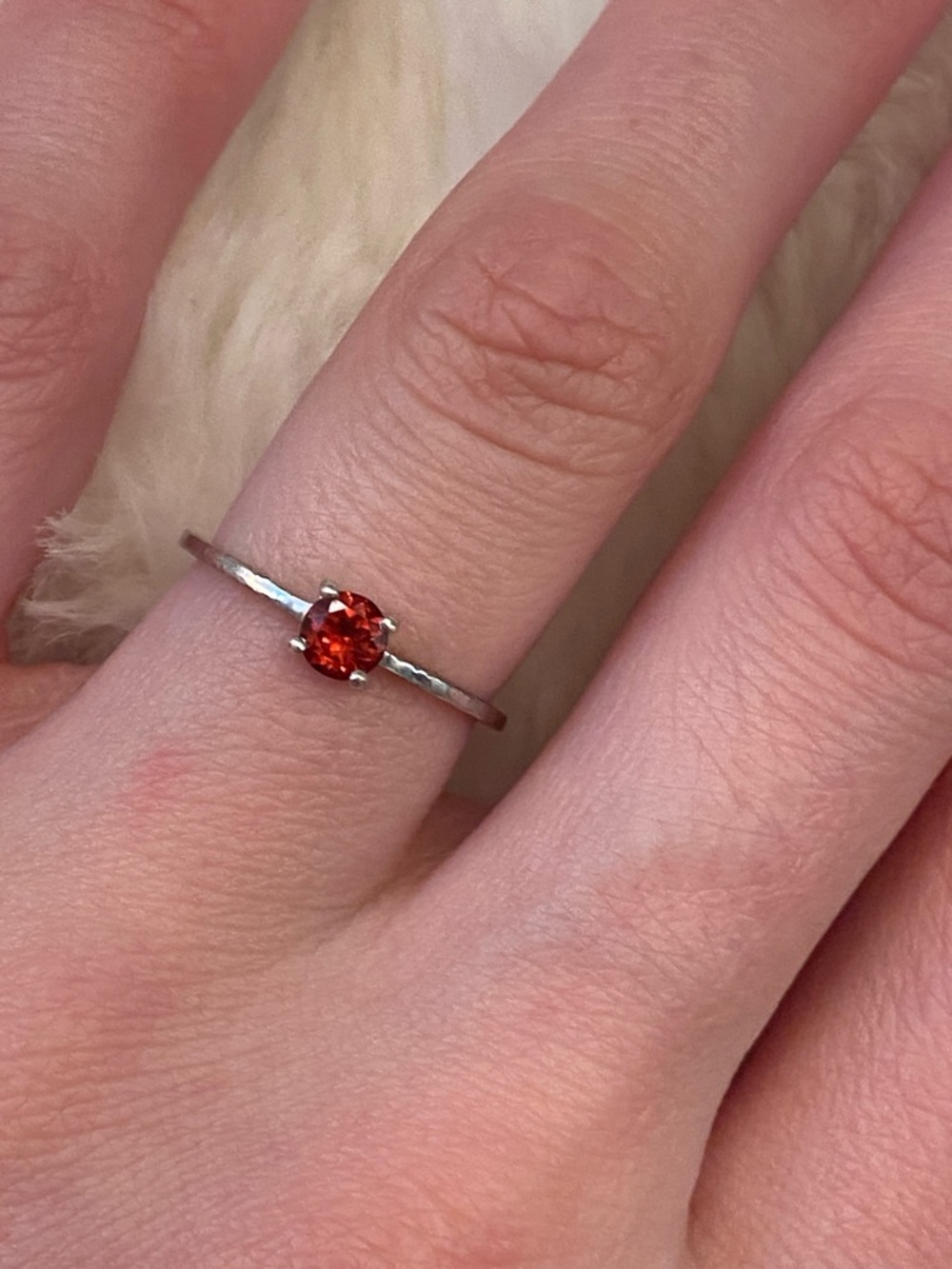 Mandarin Garnet Ring - Picture 6 of 6